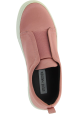 Steve Madden Chaussures slip-on platform sans lacets pour femme satin rose