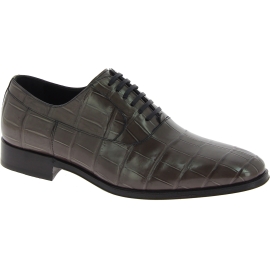 Chassures derbies Dolce&Gabbana en cuir de crocodile gris