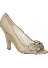 Talon à bout overt Stella McCartney en Simili cuir beige