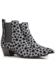 Saint Laurent bottines femme paillettes anthracite