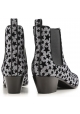 Saint Laurent bottines femme paillettes anthracite