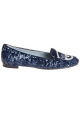 Chiara Ferragni ballerines en sequins bleus oeil argent