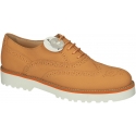 Richelieus Hogan pour femme en cuir Orange