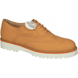 Richelieus Hogan pour femme en cuir Orange