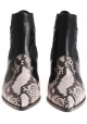 Casadei femme bottes western en cuir noir avec empiècements Ayers