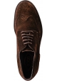 Tod's Chaussures derbies à lacets pour hommes en cuir suédé marron foncé