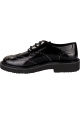 Giuseppe Zanotti Chaussures derbies à lacets pour femme en cuir noir avec clous argentés