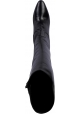 Saint Laurent Bottes à talons hauts pour femmes en cuir noir avec fermeture à glissière latérale