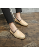 Dolce&Gabbana Mocassins mode pour homme en cuir crocodile beige et violet