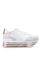 Sneakers compensée Hogan en cuir veritable blanc