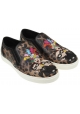 Basket slips-on Dolce&Gabbana femme en cuir emprimé leopard