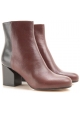 Booties Maison Martin Margiela en cuir bicolore