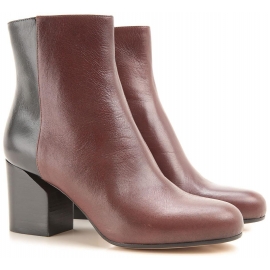 Booties Maison Martin Margiela en cuir bicolore