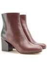 Booties Maison Martin Margiela en cuir bicolore
