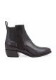 Bottines à talon bas Pierre Hardy en cuir verni noir