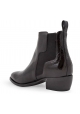 Bottines à talon bas Pierre Hardy en cuir verni noir