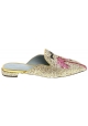 Nu-pieds pointu Chiara Ferragni en paillettes or et fushia