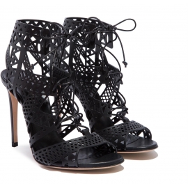 Sandales à talons hauts Casadei femme en cuir noir