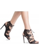 Sandales à talons hauts Casadei femme en cuir noir