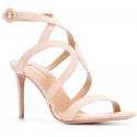 Sandales à talons Aquazzura en peau retournée rose