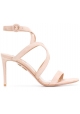 Sandales à talons Aquazzura en peau retournée rose