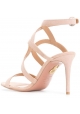 Sandales à talons Aquazzura en peau retournée rose