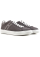 Sneakers Hogan pour homme en cuir retournée gris