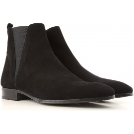 Dolce&Gabbana Boots Homme en peau Retournée noir avec zip