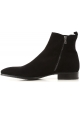 Dolce&Gabbana Boots Homme en peau Retournée noir avec zip
