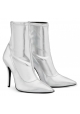 Giuseppe Zanotti Stiletto Bottines mi-mollet pour femme en cuir nappa argent