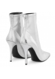 Giuseppe Zanotti Stiletto Bottines mi-mollet pour femme en cuir nappa argent